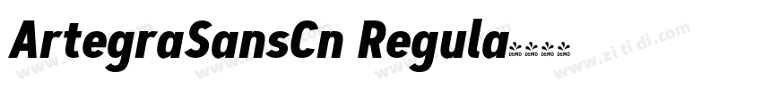 ArtegraSansCn Regula字体转换
